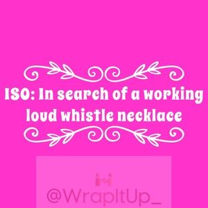 ISO working whistle necklace